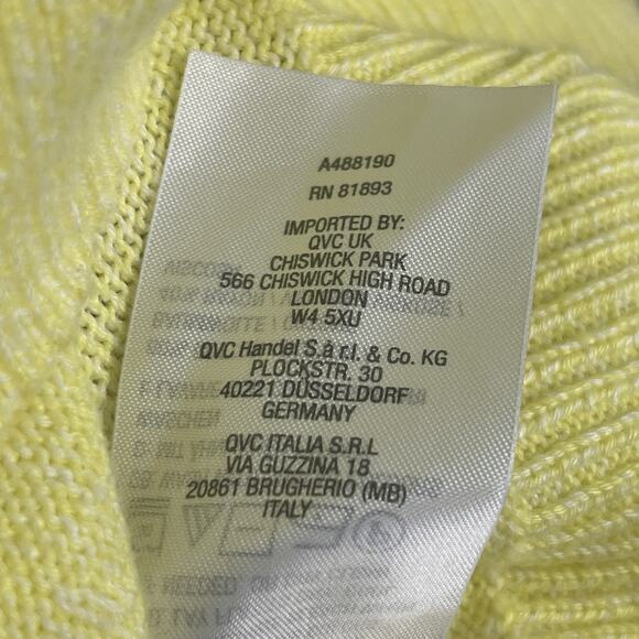 Candace Cameron Bure Yellow Button up Cardigan Medium Canary - Picture 6 of 9